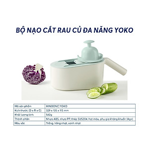 Bộ nạo cắt rau củ đa năng Yoko - Inochi