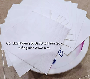 KHĂN GIẤY VUÔNG NAPKIN MYLAN CAO CẤP 24x24 SIÊU TIẾT KIỆM 1KG/GÓI