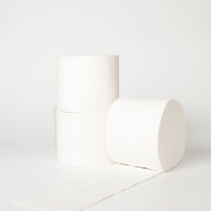 Giấy vệ sinh giấy cuộn cao cấp Ecotissue 3 lớp lốc 10 cuộn có lõi/không lõi cao cấp mềm dai tự nhiên