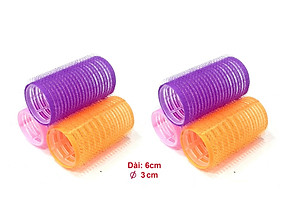 Combo 6 lô uốn tóc tự dính size 3cm mẫu phổ biến thường dùng ( giao màu nhẫu nhiên )