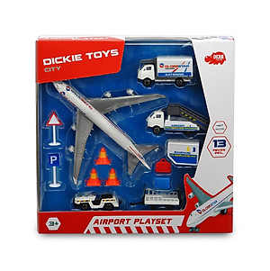 Bộ Đồ Chơi Dịch Vụ Sân Bay Dành Cho Bé Yêu DICKIE TOYS Airport Playset 203743001 - Đồ Chơi Đức Chính Hãng