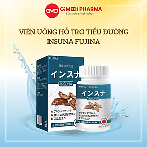 Viên Uống Hỗ Trợ Tiểu Đường Insuna Fujina Nhật Bản 120 Viên Giúp Ổn Định Đường Huyết, Ngăn Ngừa Biến Chứng Tiểu Đường