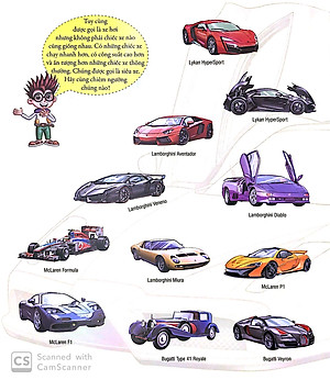 Sách Những Chiếc Siêu Xe - Và Nhiều Đề Can Hấp Dẫn