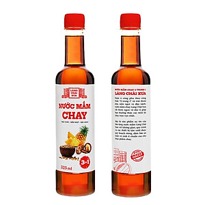 Đặc Sản Phan Thiết - Nước Mắm Chay 3 Trong 1 Làng Chài Xưa (01 Chai) 525Ml Trái Thơm Nấm Ngọt Đậu Nành 300 Năm Truyền Thống