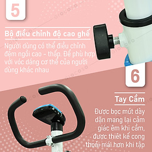Bg Xe đạp tập thể dục trong nhà Mẫu Exercise Bike: YS02 (hàng nhập khẩu)