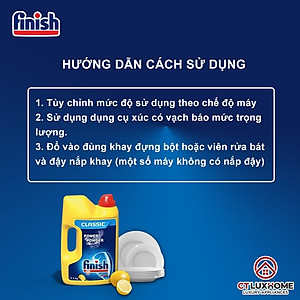 Bột rửa bát Finish hương chanh 2.5kg 
