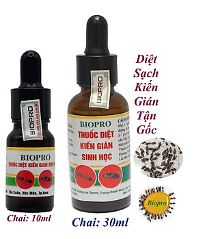 Thuốc diệt kiến gián sinh học Biopro Dạng đầu bóp tiện lợi Diệt tận gốc kiến đen, kiến lửa, kiến hôi, kiến gió, gián