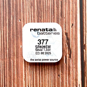 Pin Renata 377 SR626SW Thuỵ Sĩ Viên Rời Cho Đồng Hồ Đeo Tay