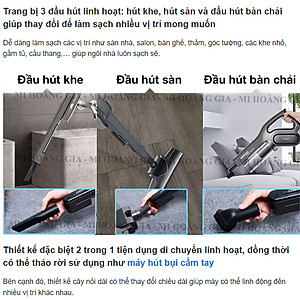 Máy Hút Bụi Deerma Cầm Tay 2 trong 1 DX700S - Hàng chính hãng