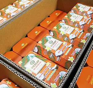 Kẹo dừa sáp VICOSAP mix 6 vị nguyên chất lá dứa cacao kẹo mềm dẻo ít đường đặc sản Trà Vinh