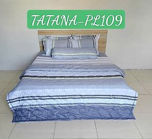 Bộ Ga TC Tatana Silver 4 Món Cao Cấp, Chất Vải Mềm Mịn Thoáng Mát - Màu ngẫu nhiên