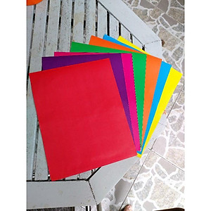 10 xấp thủ công 7 màu (70 tờ )không keo có kẻ ô khổ giấy A5