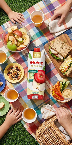 COMBO 2 Hộp Nước Ép Táo Malee Premium 1L - Nhập Khẩu Thái Lan