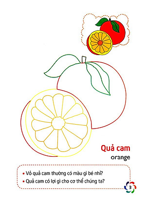 Sách Tập Tô Màu Và Nhận Biết Thế Giới Xung Quanh - Các Loại Quả