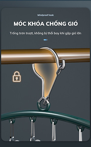 Móc Treo Đồ Lót Khăn Tất 10 Kẹp Inox, Móc Kẹp Phơi Quần Ao Đa Năng Tiết Kiệm Diện Tích, Chất Liệu Không Gỉ - HÀNG CHÍNH HÃNG MINIIN