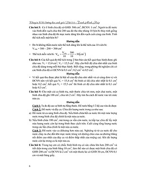 Chuyên Đề Bồi Dưỡng Học Sinh Giỏi Vật Lí 6