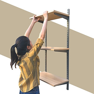 Kệ gỗ SMLIFE Railshelf 30x60cm - Phụ Kiện Thành Phần Để Lắp Hệ Kệ Ray Tường Railshelf