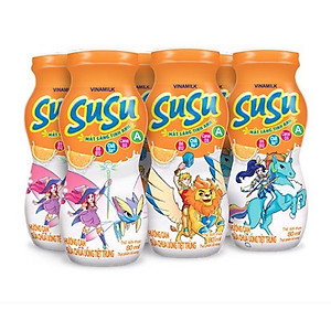 Sữa chua uống hương cam Vinamilk Susu - Thùng 48 chai 80ml