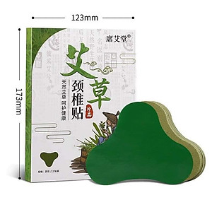 Hộp 12 Miếng Dán Ngải Cứu Vai Gáy Giảm Đau Cổ Vai Gáy, Thải Độc - Miếng Dán Vai Gáy Đông Y Thảo Dược Giảm Đau Lưng, Thoái Hóa Cột Sống - Hộp 12 Miếng Dán Tiện Lợi