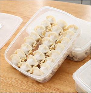 Combo 02 Hộp bảo quản thực phẩm Nakaya hình chữ nhật dẹt - Nội địa Nhật