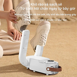 Máy Sấy Giày Khử Mùi Đa Năng, Sấy Khô, Khử Khuẩn 99% Vi Khuẩn Thông Minh Phù Hợp Nhiều Loại Giày