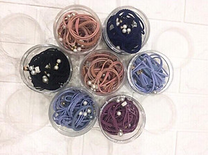 Hộp 12 Chun Buộc Tóc Hàn Quốc Sang Trọng