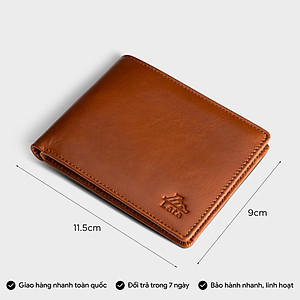Ví nam da bò Lata ( Thời trang nam - Ví da thật LVN84 )
