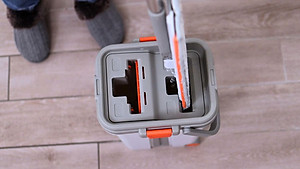 Bộ Cây Lau Nhà KITIMOP PRO MAX, Thùng Lau Nhà Tự Vắt Thông Minh, Chổi Lau Nhà Xoay 360 Độ, Lau Sàn Làm Sạch