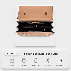 Túi Yuumy ( Thời trang nữ đi chơi nắp gập size 22 - Túi đeo chéo da Seasand YN140 )