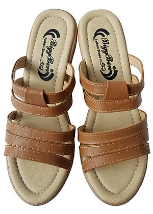 Dép Đế Xuồng Nữ Da Bò BIGGBEN Cao Cấp DX31