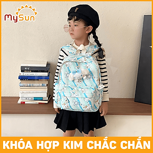 Balo cặp Hello Kitty Kuromi cho bé gái mẫu giáo học sinh cấp 1 tiểu học lớp 1 2 3 cute dễ thương MySun