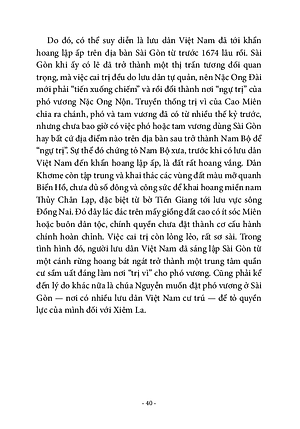 Lược Sử Sài Gòn Từ Thế Kỷ XVII Đến Khi Pháp Xâm Chiếm (1859)