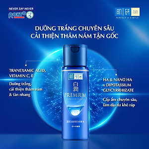 Dung dịch dưỡng trắng cao cấp, cải thiện thâm nám, tàn nhang Hada Labo Shirojyun Premium Whitening Lotion 170ml