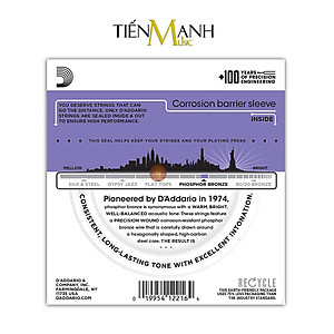 D'Addario EJ26 Bộ Dây Đàn Guitar Acoustic Phosphor Bronze Strings Cỡ 11 (.011-.052) DAddario Hàng Chính Hãng - Kèm Móng Gẩy DreamMaker