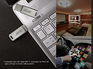 USB 3.2 Gen 1 Acer UM310 SuperSpeed dung lượng 256GB I 512GB I 1TB Bảo hành 5 năm Hàng chính hãng