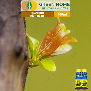 Phân Bón Kích Rễ, Greenhome, B1, Chai 100ml, Tạo Mầm, Rễ Khoẻ, Sai Hoa, Phục Hồi Rễ Yếu, Lá Dày