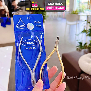 Combo Kìm Lấy Khóe Mũi Dài Nhọn 1.5cm + Kềm Nhặt cắt Da Bán Nguyệt Mạ Vàng - Dụng Cụ Chăm Sóc Nail Chuyên Nghiệp Chà Gót Chân