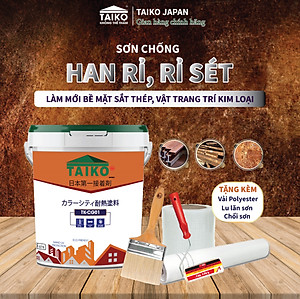 Keo Sơn Chống Han Rỉ, Gỉ Sét TAIKO CG-01 / Phù Hợp với bề mặt Tấm Lợp, Lan Can, Cổng, Kết Cấu, Gầm Xe Thép gỉ