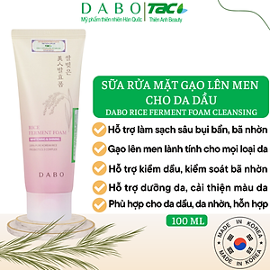 Sữa rửa mặt gạo lên men tự nhiên DABO Ferment Foam 180ml