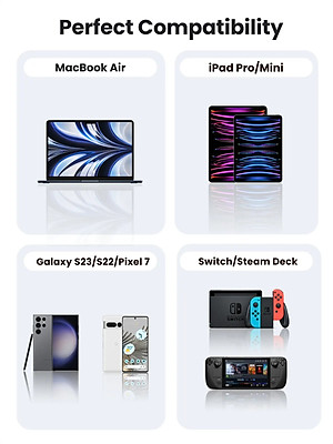 Dây cáp sạc nhanh Ugreen USB C to C - Hàng chính hãng