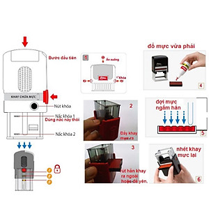 Con dấu ngày tháng năm có sẵn mực thường S300 Shiny -  Hàng nhập khẩu