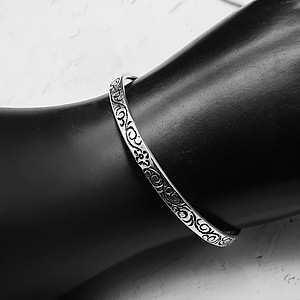  Lắc Tay Nữ Bạc Hiểu Minh LTU534 - Dạng Kiềng - Bảo Hành Vĩnh Viễn ( Hàng Chính Hãng )