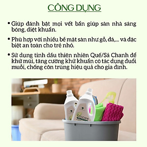 Nước lau sàn Hữu cơ đuổi muỗi hương Quế 4000ml thương hiệu Ecocare