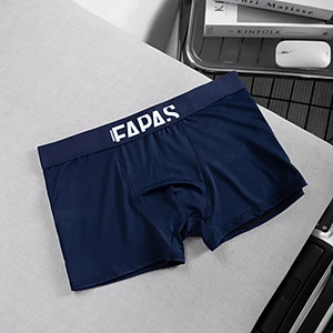 Quần lót nam, quần boxer nam họa tiết in chữ chất thun lạnh mềm mịn siêu mát thấm hút mồ hôi - Fapfas 2.0