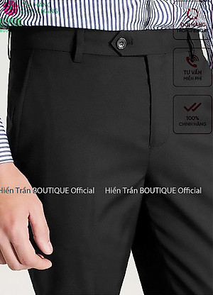 Quần âu nam Hiền Trần BOUTIQUE công sở chất vải chéo 79 cao cấp