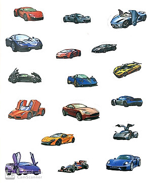 Sách Những Chiếc Siêu Xe - Và Nhiều Đề Can Hấp Dẫn