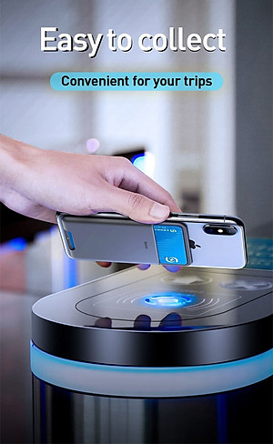 Ốp Lưng Đựng Thẻ Siêu Mỏng Gắn Lưng Điện Thoại Silicon 3M-Chính Hãng Baseus