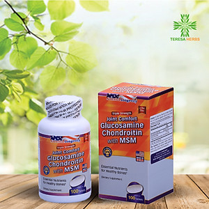 (HSD 06/2026) Viên Uống Glucosamine Chondroitin With Msm Giúp Giảm Đau Do Viêm Xương Khớp Hộp 100 Viên