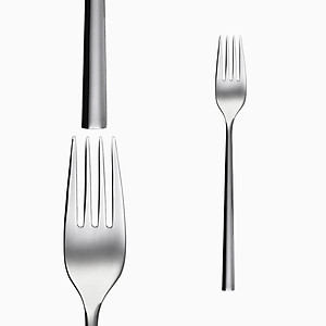 Bộ 6c Nĩa Ăn 107001 - Inox 304 Stainless Steel 18/10 Đồ dùng bàn tiệc nhà hàng khách sạn cao cấp (Set of 6pcs Table Fork SS18/10)