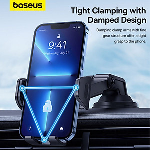 Giá đỡ Baseus UltraControl Go Series Clamp-Type Phone Holder điện thoại xe ô tô -Hàng Chính Hãng